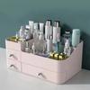 Countertop Storage Box Makeup Organizer with Drawers Large Capacity Smooth Edge Burr-Free Storage Container Cabinet Shelf Organizer