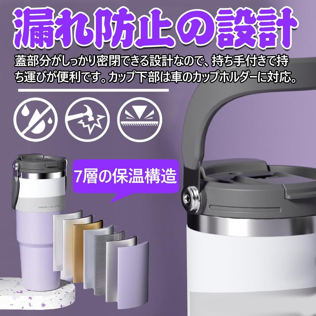 Кружка из нержавеющей стали с большим вакуумным широким портативным для и Путешествий Соломинка, Крышка, Изолированная, Ручка, Вместимость, Изолированная, Двустенная, Горлышко,