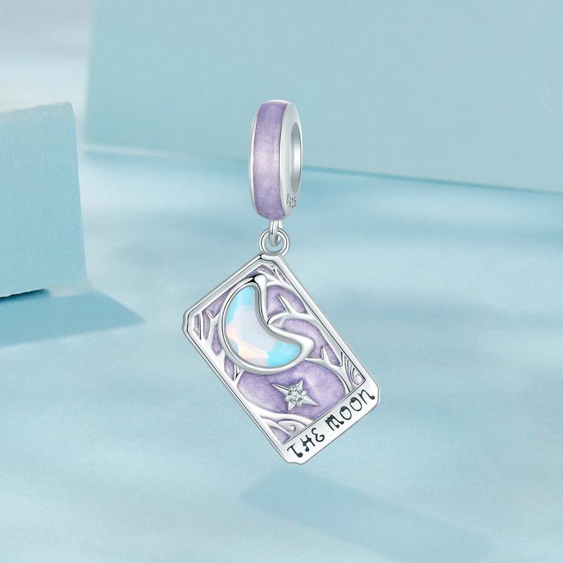 Charms Do Pandora Zawieszka Charms Karty Tarota Księżyc Srebro 925 Charmsy Trusky