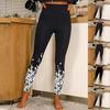 Womens Golden Diamond Prints Stretch Yoga Leggings Fitness Running Gym Sports Active Pants