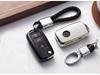 Volkswagen Folding TPU Key Case with Electroplated Soft Rubber Protective Shell for Lavida and Lamando Models