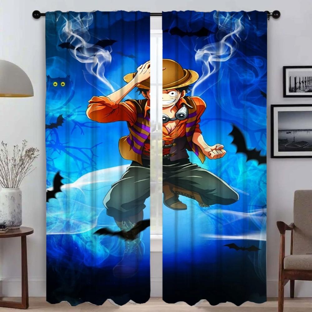 O-One-pieceS Tulle for Bedroom Halloween Decoration Blackout Curtains for Camera Partition Window Curtain Elegant Room Curtains