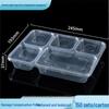 ПП Одноразовый контейнер для еды на вынос в корейском стиле с 5 отделениями