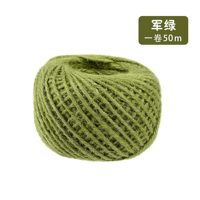 Цветная пеньковая веревка Сделай сам Ручная работа Декоративный Ретро стиль Зажим для фото Джутовая веревка 50 метров