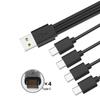 Мультизарядный кабель USB C-разветвитель 2/4 в 1 шнур для быстрой зарядки с 2/4 портом Type-C для телефона планшета