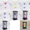 Wooden Glass Sand Hourglass Sand Timer 8 Colors Hourglass Timer Set Sandglass Timer Classroom