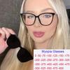 2 In 1 Finished Cat Eye Myopia Prescription Glasses Women Optical Magnetic Clip On Polarized Sunglasses Degree 0-6.0 Oculos
