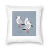 Seagulls Square Pillowcase Polyester Linen Velvet Printed Zip Decorative Sofa Cushion Case