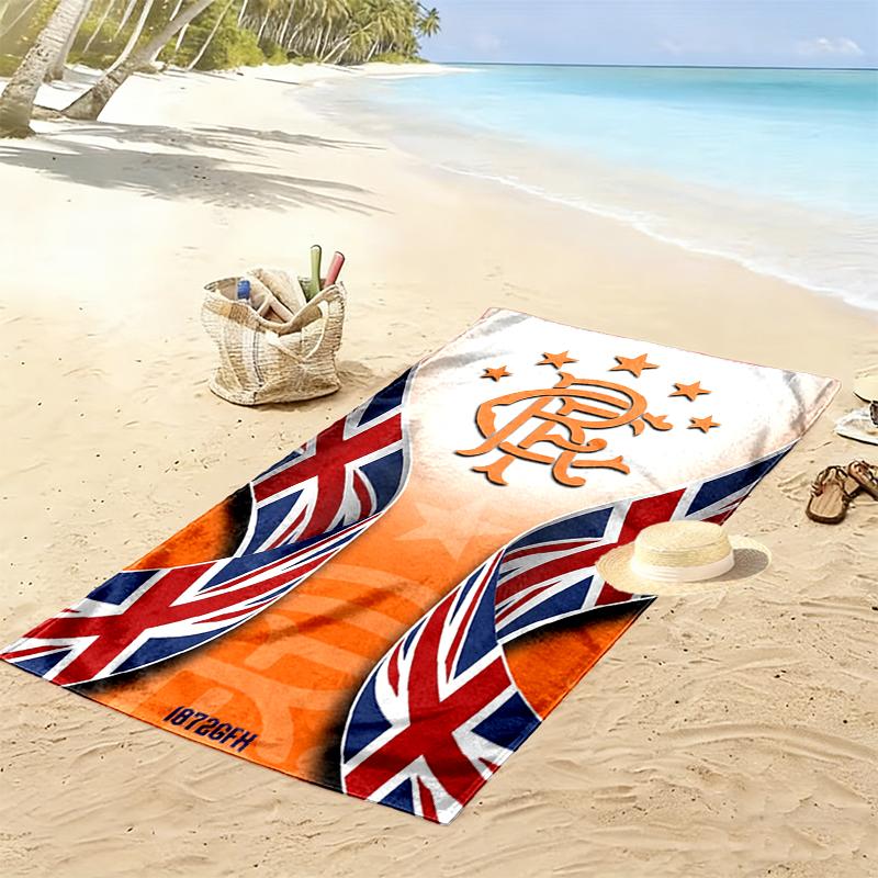 Пляжное полотенце Rangers FC, Обязательный атрибут для любого идеального путешествия, Идеальный подарок на день рождения, праздник для семьи и друзей