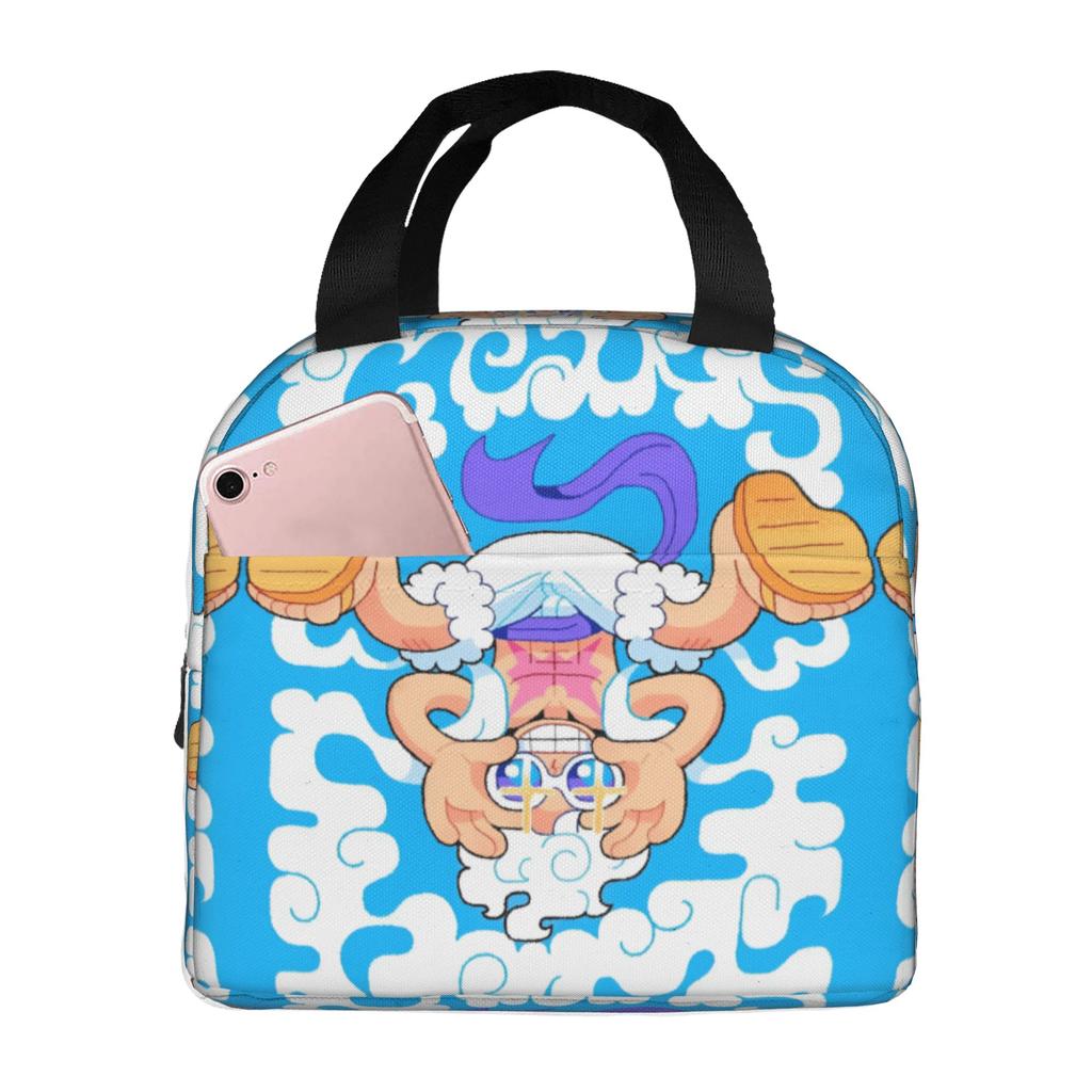 Custom One Pieces Thermal Insulated Lunch Bags Women Men Manga Portable Lunch Container for Work School Travel Storage Food Box