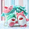 Charming Pink Shark Plush Toy Soft And Tiny Keychain For Bags And Keys