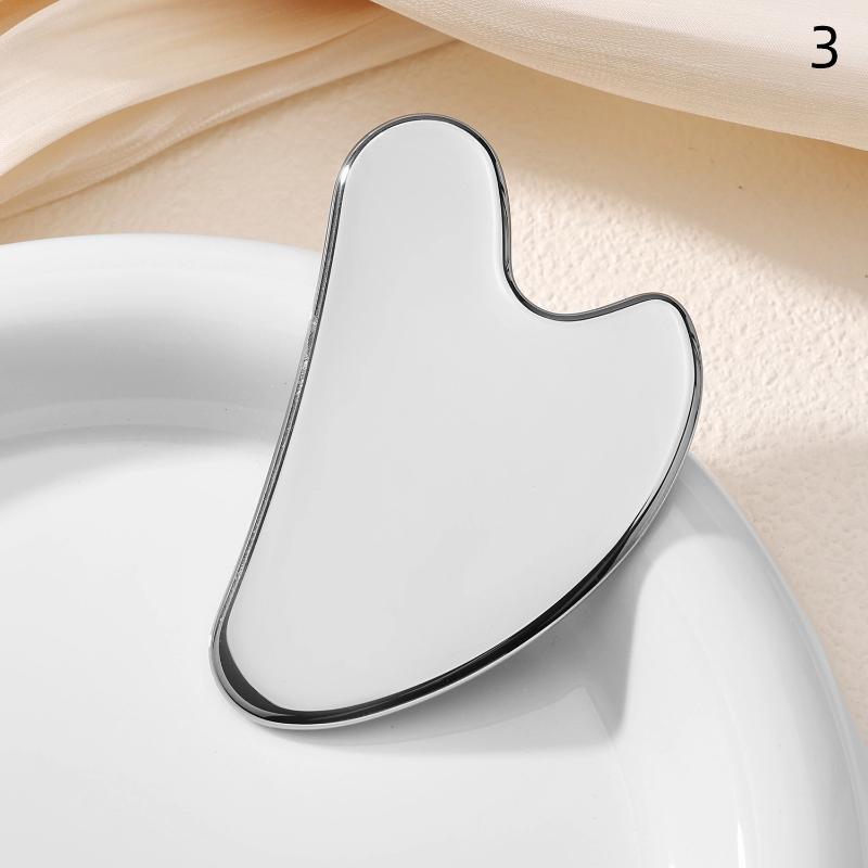 Ролик для лица из нержавеющей стали и инструмент гуа-ша – для массажа лица и шеи, подтяжки и лифтинга кожи