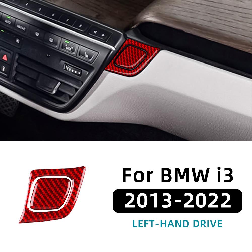 Carbon Fiber Interior Sticker for BMW i3 2013-2022 Dashboard AC Panel Side Button Panel Trim