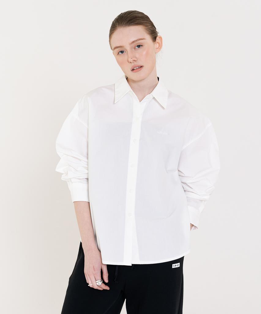 INJIACTIVE Classic Cotton Shirt White