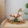 Christmas Decoration Rocking Horse Ornament Figure Standing Gifts Statue Table Decor for Party