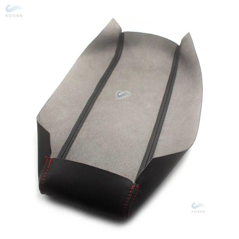 Кожаный чехол на центральный подлокотник для Toyota Prius 30 2009 2010 2011 2012 2013 2014 2015, крышка центрального подлокотника автомобиля, наклейка, отделка