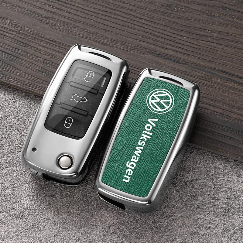Чехол-брелок для ключа автомобиля VOLKSWAGEN VW для VW Volkswagen Polo Tiguan Passat B5 B6 B7 Golf 4 5 6 MK6 Jetta Beetle Eos Scirocco Up T