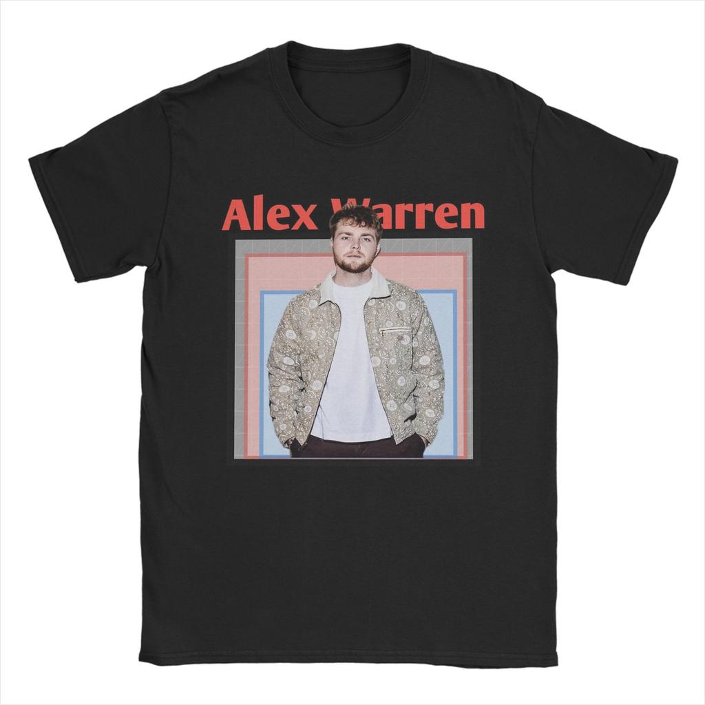 Mens TShirt Alex Warren Tour Vintage Cotton Tees Short Sleeve T Shirt Round Neck Clothes New Arrival