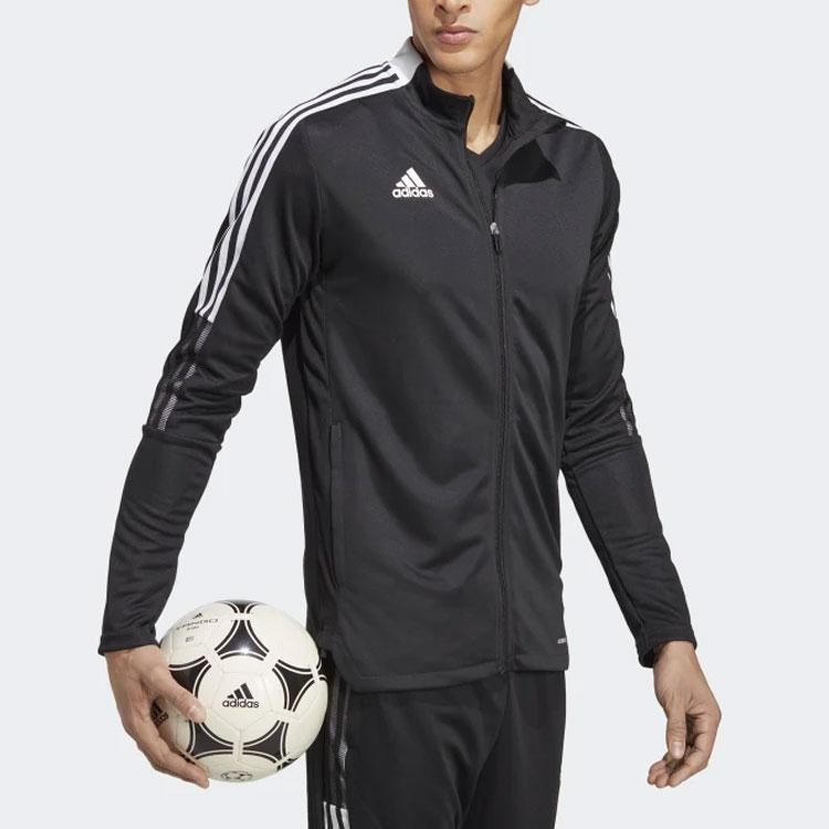 Adidas Спортивная куртка Tiro 21 черная/белая мужская уличная одежда GM7319