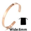 Stainless Steel Pearsonalized Bracelet Name Character Letter  Engraved Custom Cuff Bangle Women Men Fashion Jewelry Dropshipping