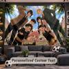 Wall Hanging Tapestry Custom NameSpy × Family Pattern Personalized Printed Fabric Wall Decor