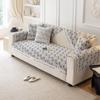 1PC Luxury Chenille Sofa Cushion Anti-Dirty Pets Kids Sofa Mat Non-Slip Leaf Pattern L Shaped Corner Couch Cover For Living Room