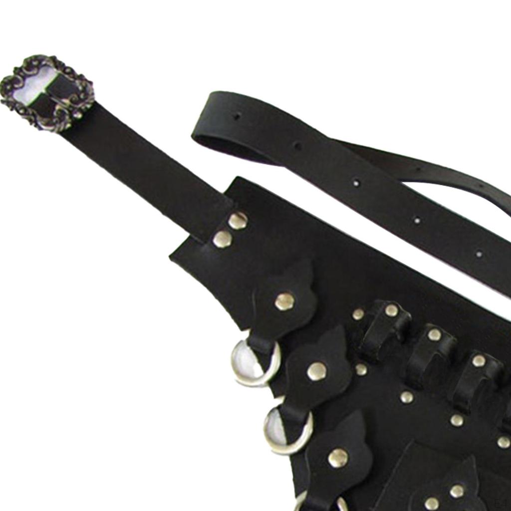 Средневековый стеклянный держатель для зелий из искусственной кожи в стиле ретро, косплей, реквизит, поясная сумка для эпохи Возрождения