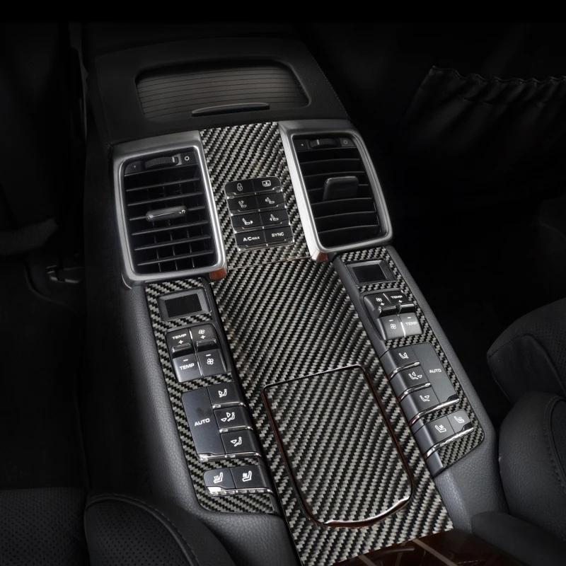 Для Porsche Panamera 970 Наклейка из углеродного волокна Рамка консоли рычага переключения передач Декоративная накладка Декоративные полосы Автоаксессуары Стайлинг автомобиля