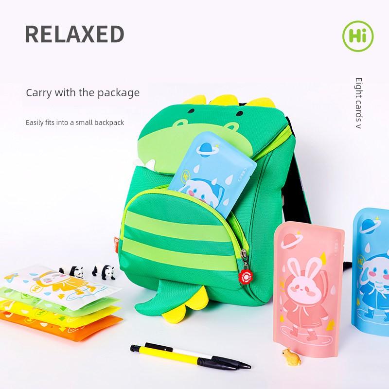 Children's Disposable Raincoat Card Portable Baby Adult Rain Poncho Thickened for Primary School Students for School Outdoor Travel Universal