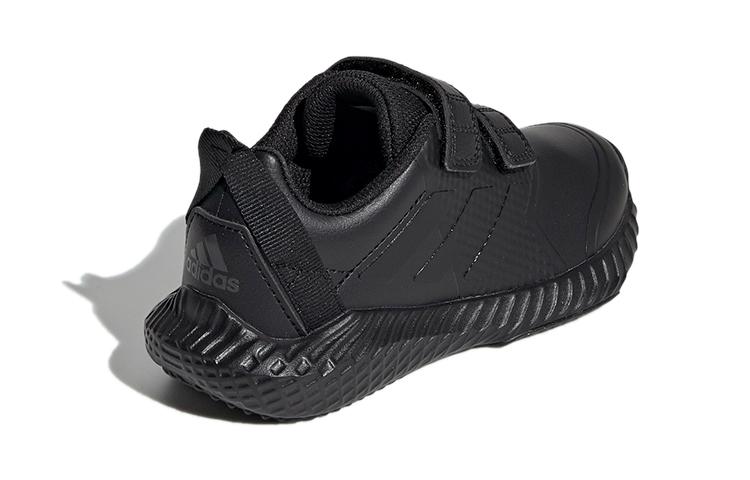 adidas Спортивные износостойкие низкие детские беговые кроссовки Черные Детские G27203
