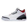 Кроссовки унисекс Air Jordan 3 Retro Denim SE Fire Red Белый Черный CZ6431-100