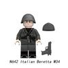 Military War Infantry Officer Assembly Building Blocks Minifigure Toys