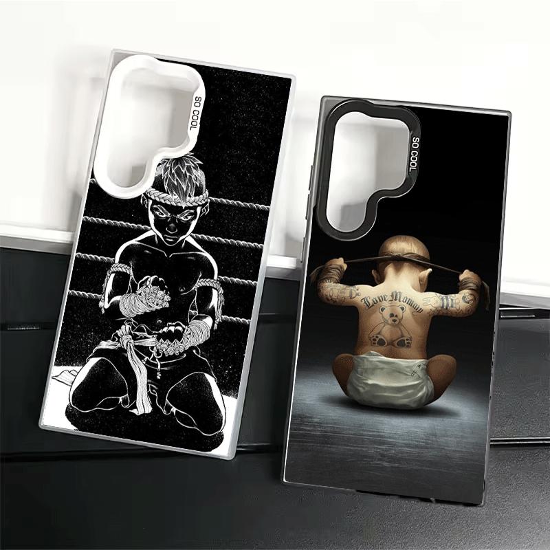 Muay Thai Fight Boxing Shockproof Phone Case for Samsung Galaxy S26 Edge S25 Ultra S24 FE S23 Plus S21 Cover Anti Fall Fundas