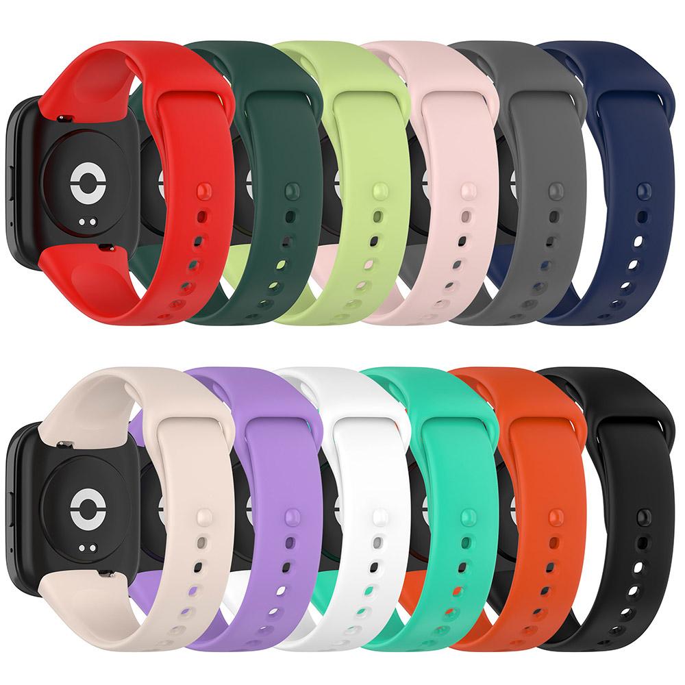 Ремешок для Redmi Watch 3 Lite/Active, одноцветный спортивный ремешок, мягкий силиконовый браслет, сменный ремешок для часов Correa