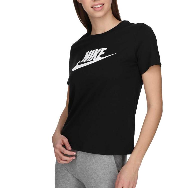 Nike Футболка свободного кроя с коротким рукавом и принтом логотипа Air, женская, черная DB3841-010