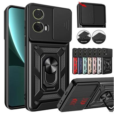Чехол Armor для Motorola Moto G85 G35 G75 G55 5G G05 G15 G04 G04S G24 G34 E14 E15 чехол-кольцо магнитная подставка держатель чехол Funda