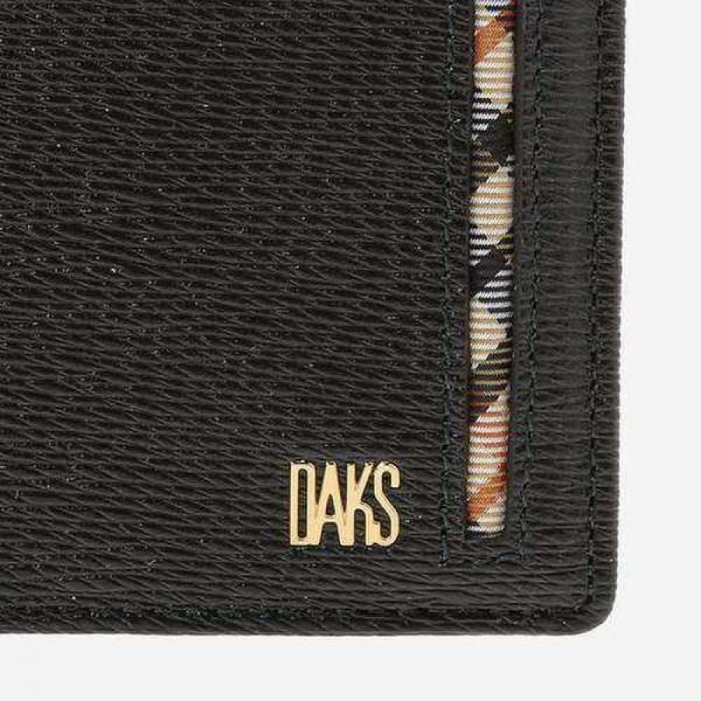 Daks Dark Brown Diagonal Check Wallet Dbwa2e914