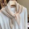 Premium Australian Wool Women's Spring Scarf - Solid Color Cashmere Triangle Shawl & Neck Warmer