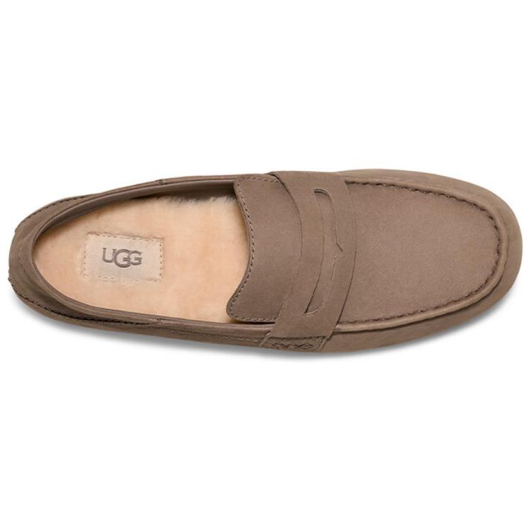 UGG Повседневные лоферы из овчины в стиле heritage Мужские Серо-коричневые 1166762-SKP