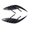 Rear Bumper Side Ventilation Grille For KIA Stinger 2017-2025 Carbon Fiber Look Gloss Black Automobile Styling Accessories