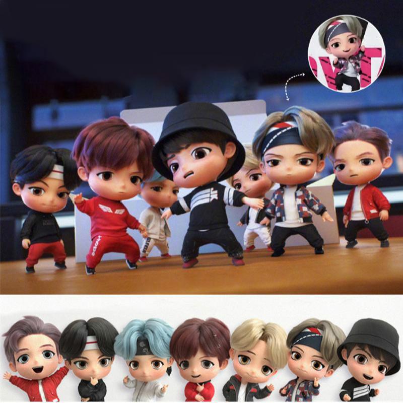 Buntan Boy 7 Штук/Набор Фигурка Кукла Модель Игрушка Rm Jin Suga Jhope Ji Min V Jungkook Звезда Идол Милый Подарок