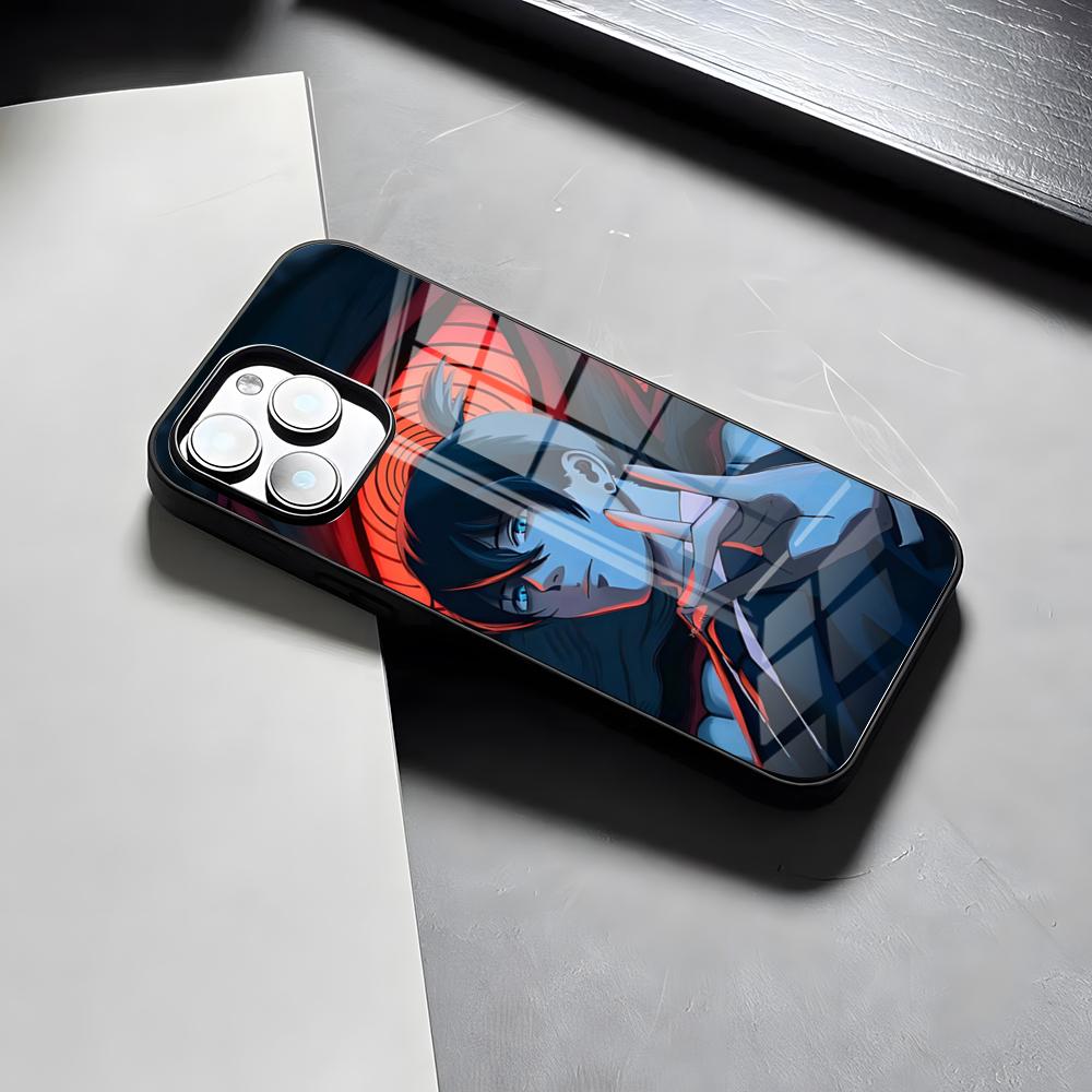 Чехол для телефона Chainsaw Man Для iPhone 17 Pro Max 15 Pro 16 14 Plus 12 13 Mini 11 Pro Ударопрочный Стеклянный Чехол