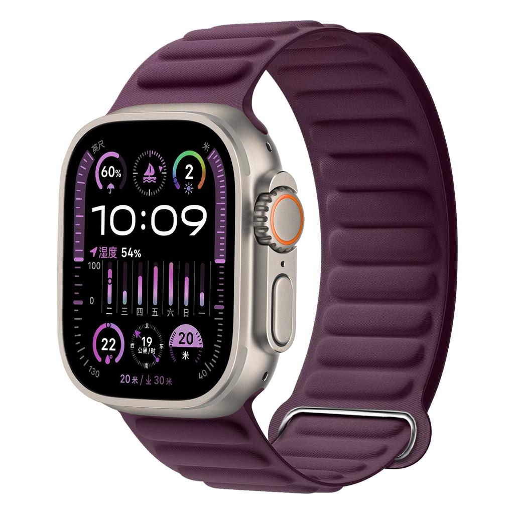 Bands for Apple watch strap Ultra 2 3 49mm 44mm 40mm 46 45mm FineWoven Magnetic Loop correa bracelet iWatch Series 9 8 SE 11 10