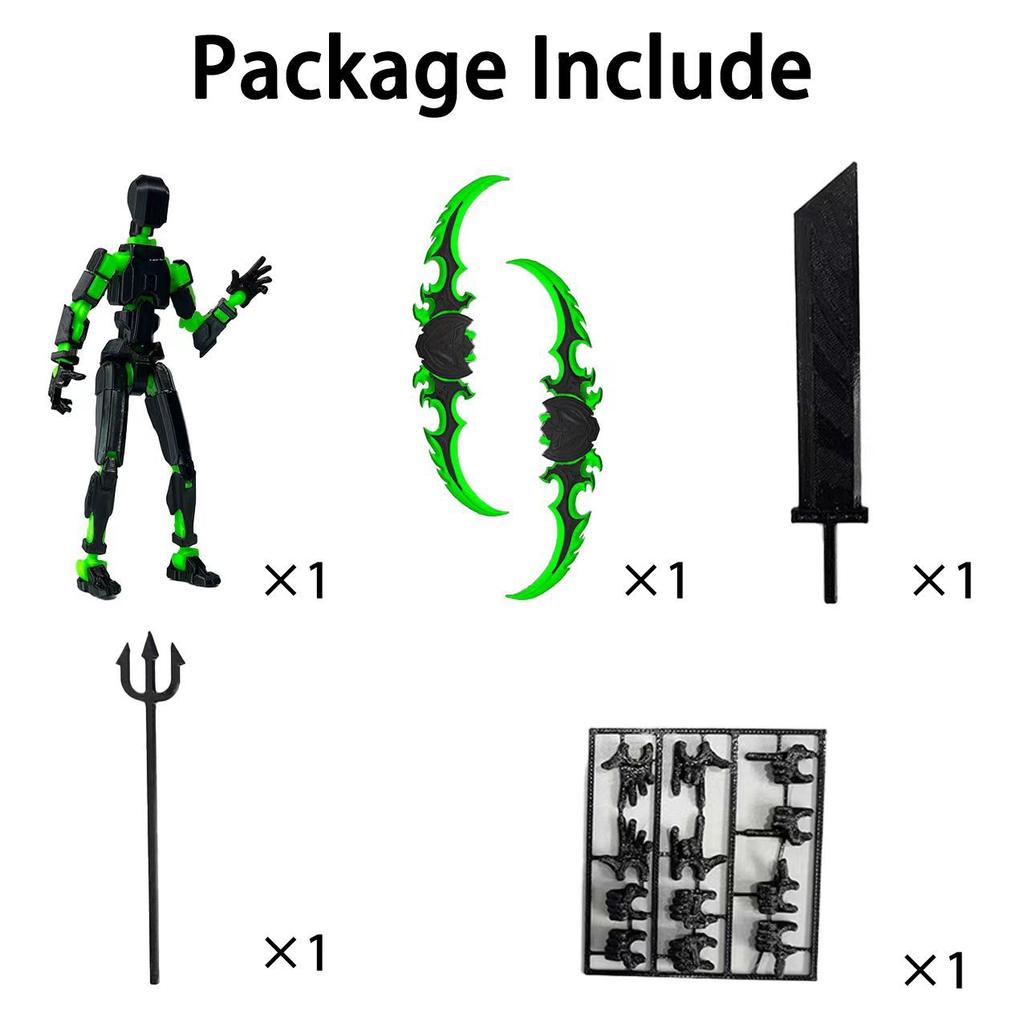 3D-печатный многосуставный робот Titan13 13 Готовый продукт Набор экшн-фигурок T13 Робот Подарок для коллекционеров Настольные украшения