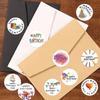500Pcs/Roll Happy Birthday Series 02 Rolling Rewards Stickers - DIY Scrapbooks Album Decor Sealing Label Decals