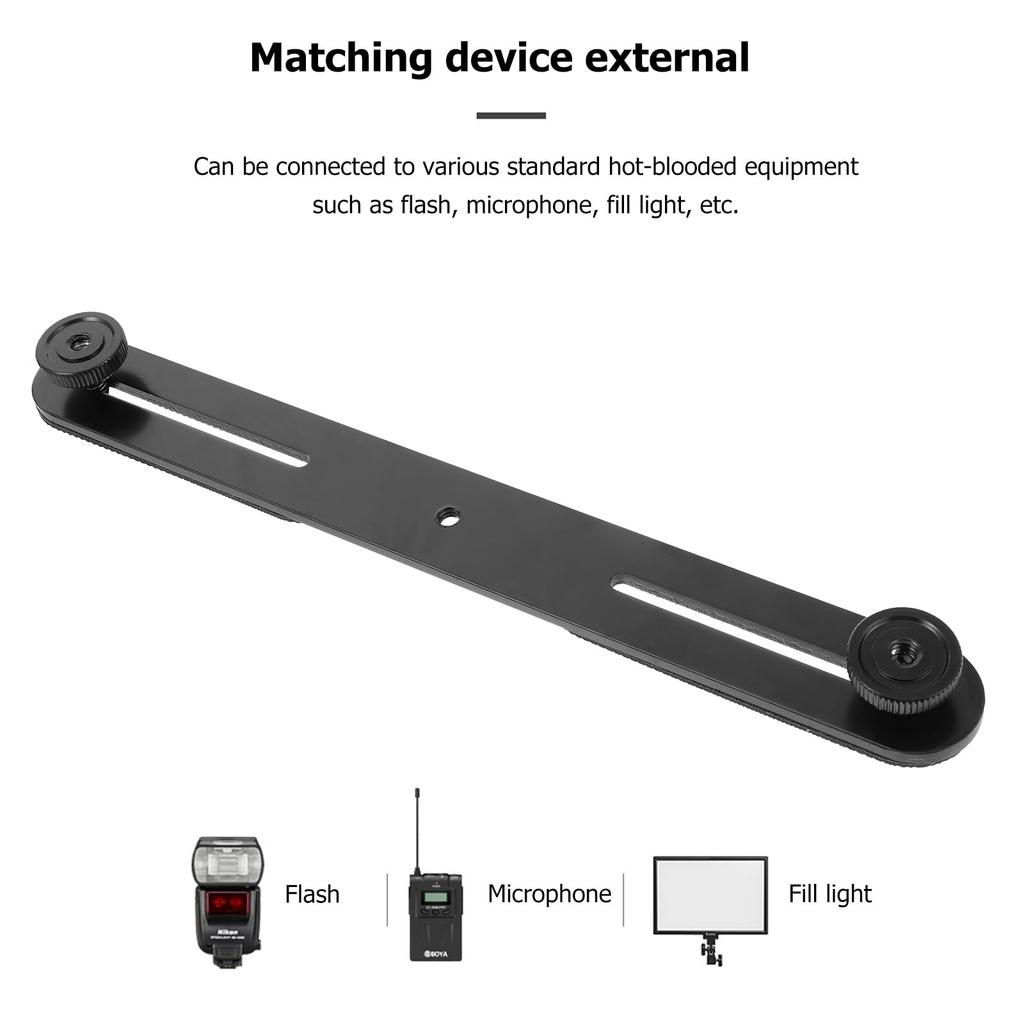 ERINGOGO Microphone Microphone Microphone Extension 2 Aluminum Can be Used with 2 Microphones at the Same Suitable for Microphones and Adjustable for