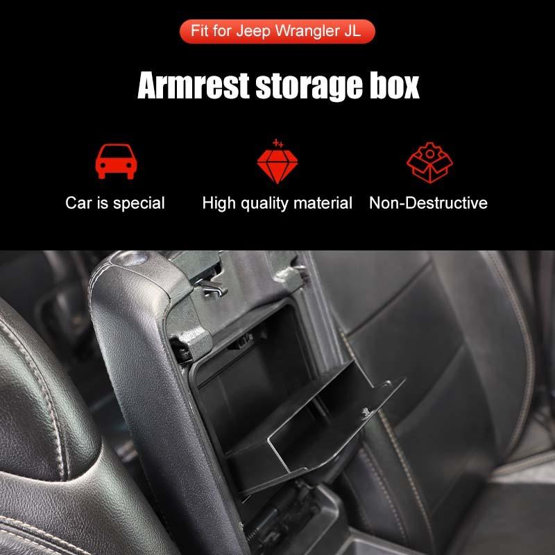 Ящик для хранения в подлокотнике автомобиля, органайзер, контейнер для Jeep Wrangler JL, JT Gladiator 2018, аксессуары для укладки в салоне