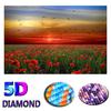 DIY Diamond Embroidery Flower Sea Scenery Cross Stitch 5D Diamond Painting