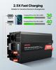 3500W Power Inverter, 12V DC to 230V AC Pure Sine Wave Inverter, Solar Car Charger Converter with LCD Display, Remote Control, USB Port, 2 AC Outlets,