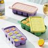 8 Grids Ice Cube Mold Food Grade Ice Cube Maker Silicone Whiskey Ice Molds Baby Safety Complementary Food Mould Kitchen Gadgets